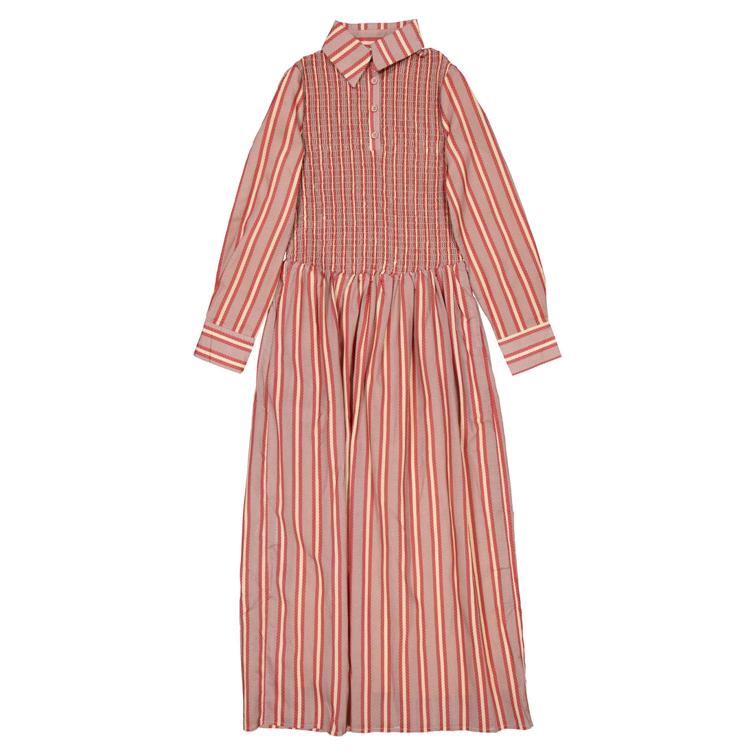 Ava and Lu Burgundy Printed Shirt Dress