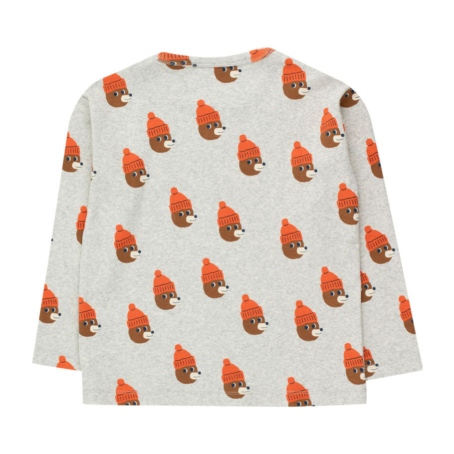 Tiny Cottons Light Grey Heather Bears Tee