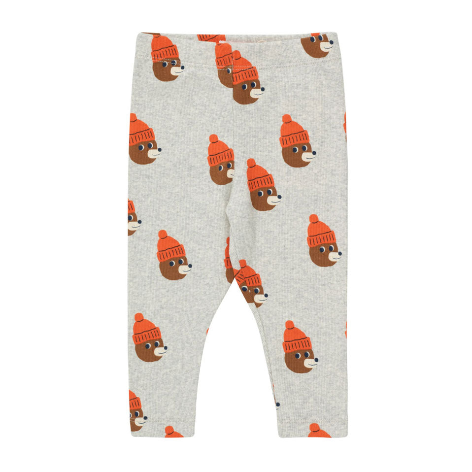 Tiny Cottons Light Grey Heather Bears Baby Pant