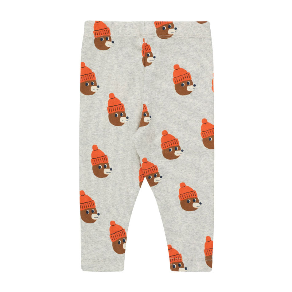 Tiny Cottons Light Grey Heather Bears Baby Pant