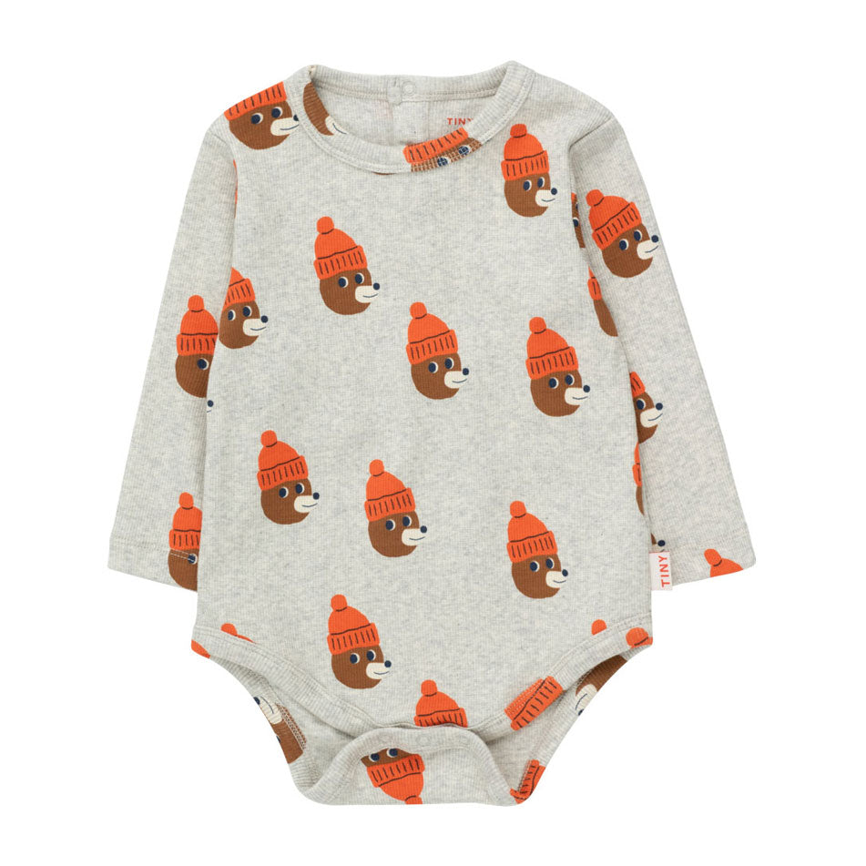 Tiny Cottons Light Grey Heather Bears Body