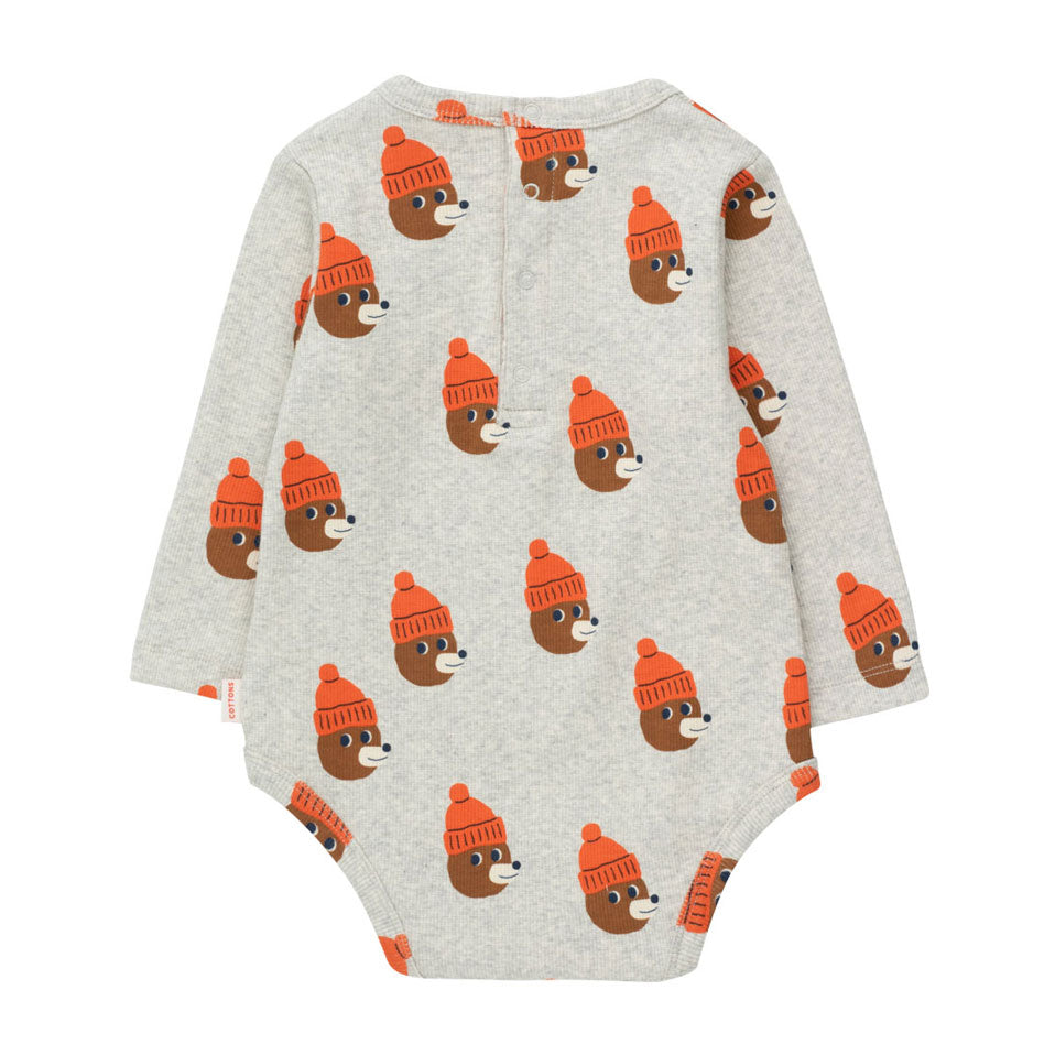Tiny Cottons Light Grey Heather Bears Body