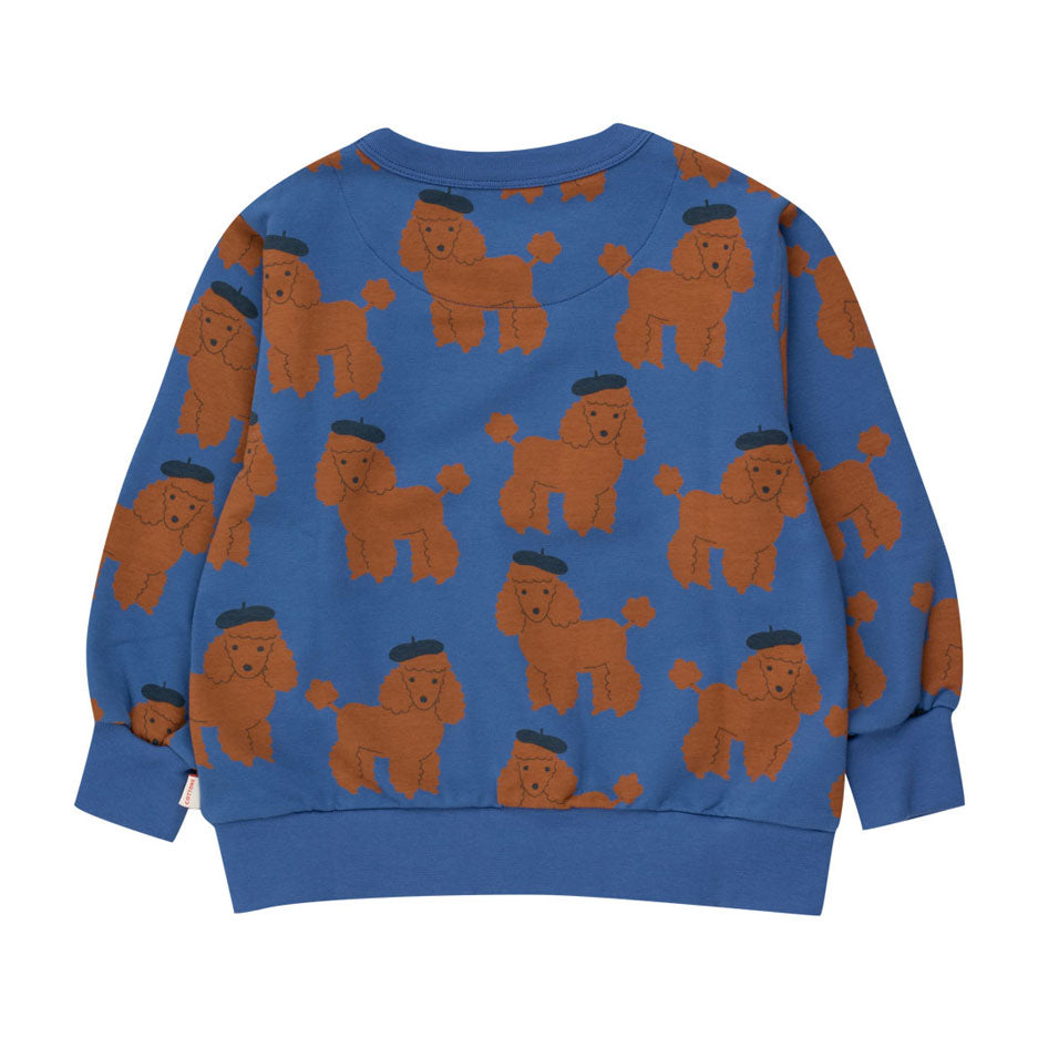 Tiny Cottons Cobalt Blue Tiny Poodle Sweatshirt