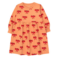 Tiny Cottons Light Rust Tiny Bow Dress