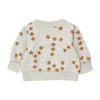 Tiny Cottons Light Grey Heather Tiny Stars Baby Sweatshirt