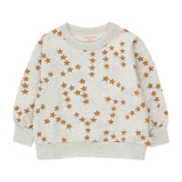 Tiny Cottons Light Grey Heather Tiny Stars Sweatshirt