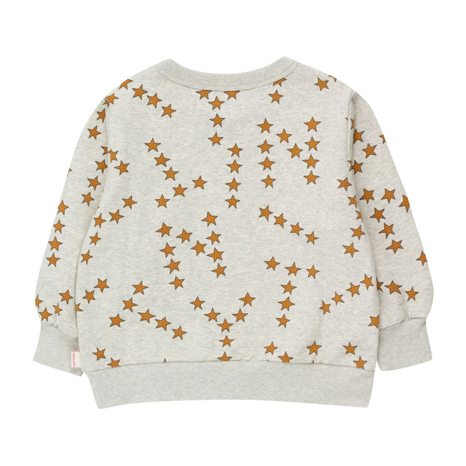 Tiny Cottons Light Grey Heather Tiny Stars Sweatshirt