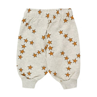 Tiny Cottons Light Grey Heather Tiny Stars Baby Sweatpant