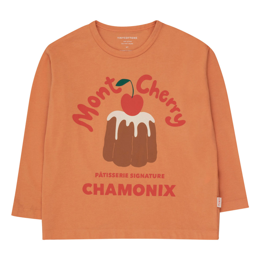 Tiny Cottons Light Rust Mont Cherry Tee