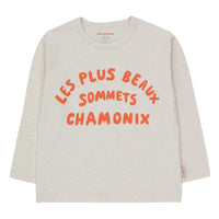 Tiny Cottons Light Cream Heather Sommets De Chamonix Tee