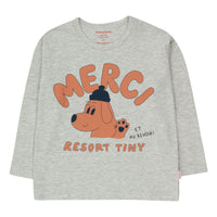 Tiny Cottons Light Grey Heather Merci Tee