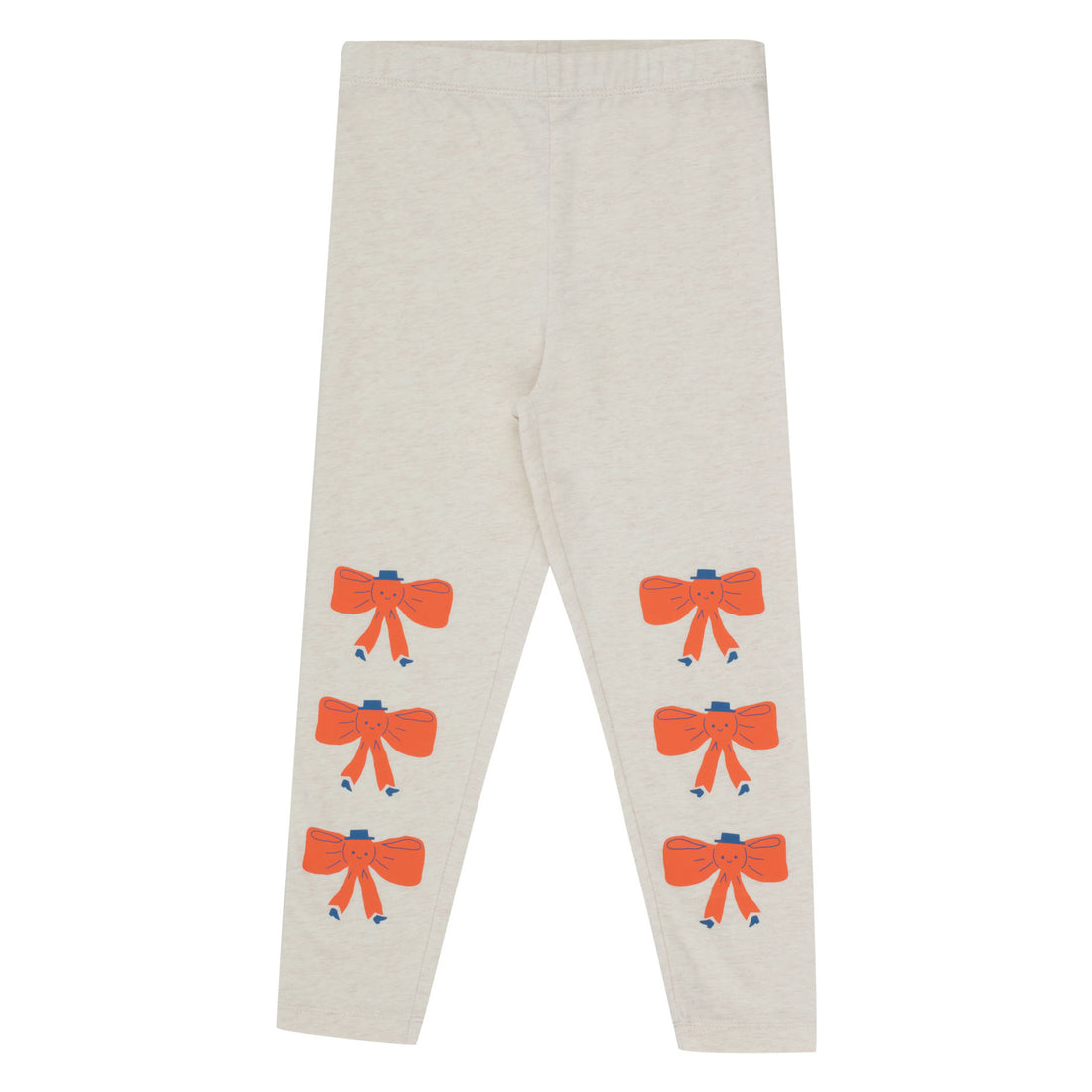 Tiny Cottons Light Cream Heather Tiny Bow Pant