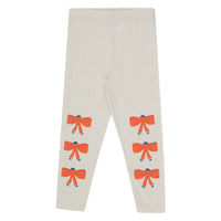 Tiny Cottons Light Cream Heather Tiny Bow Pant