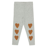 Tiny Cottons Light Grey Heather Hearts Pant