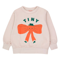 Tiny Cottons Soft Pink Tiny Bow Sweatshirt