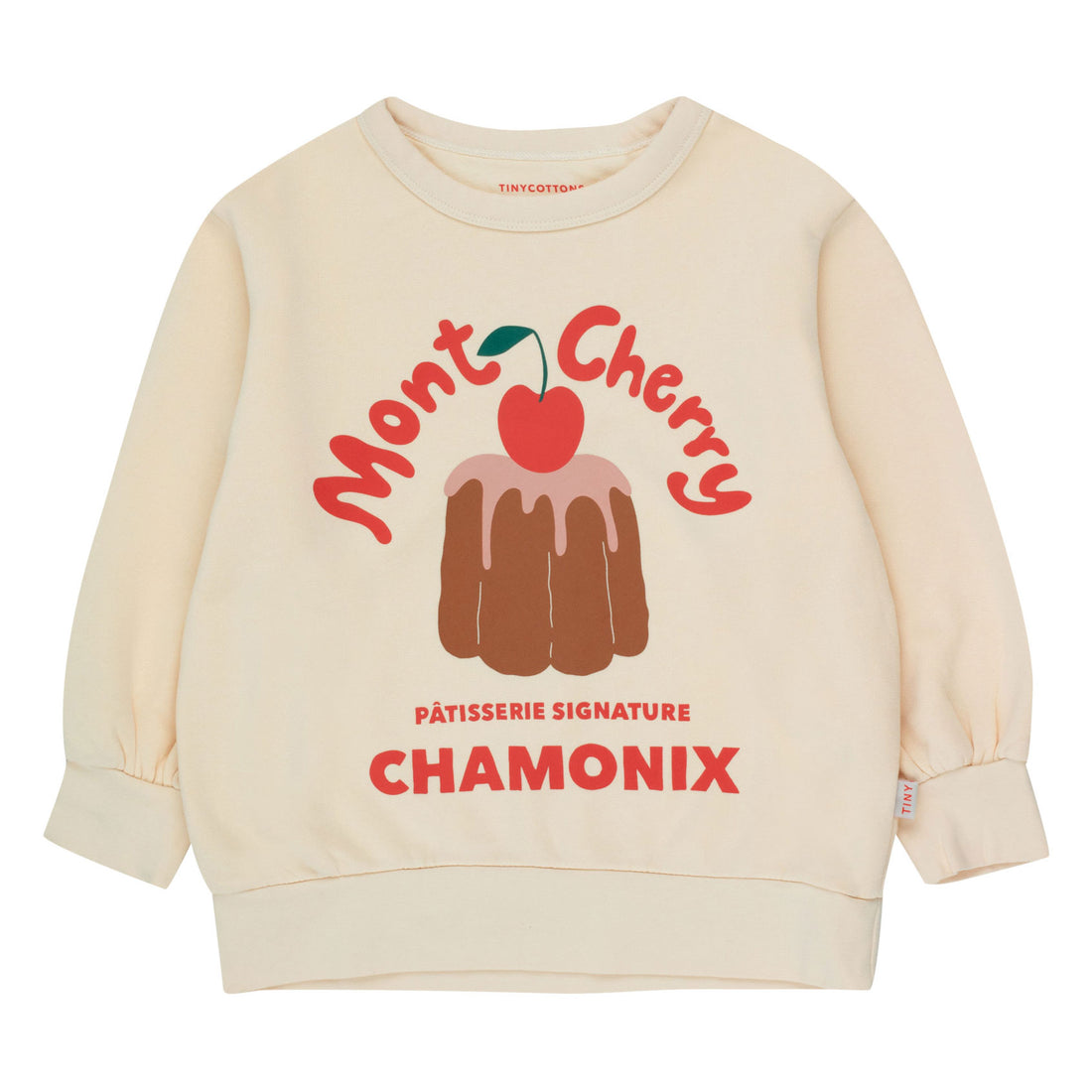 Tiny Cottons Light Cream Mont Cherry Sweatshirt