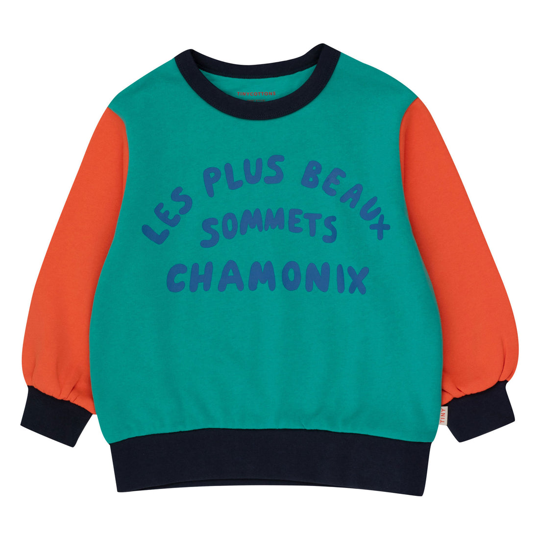 Tiny Cottons Emerald/Summer Red Sommets De Chamonix Sweatshirt