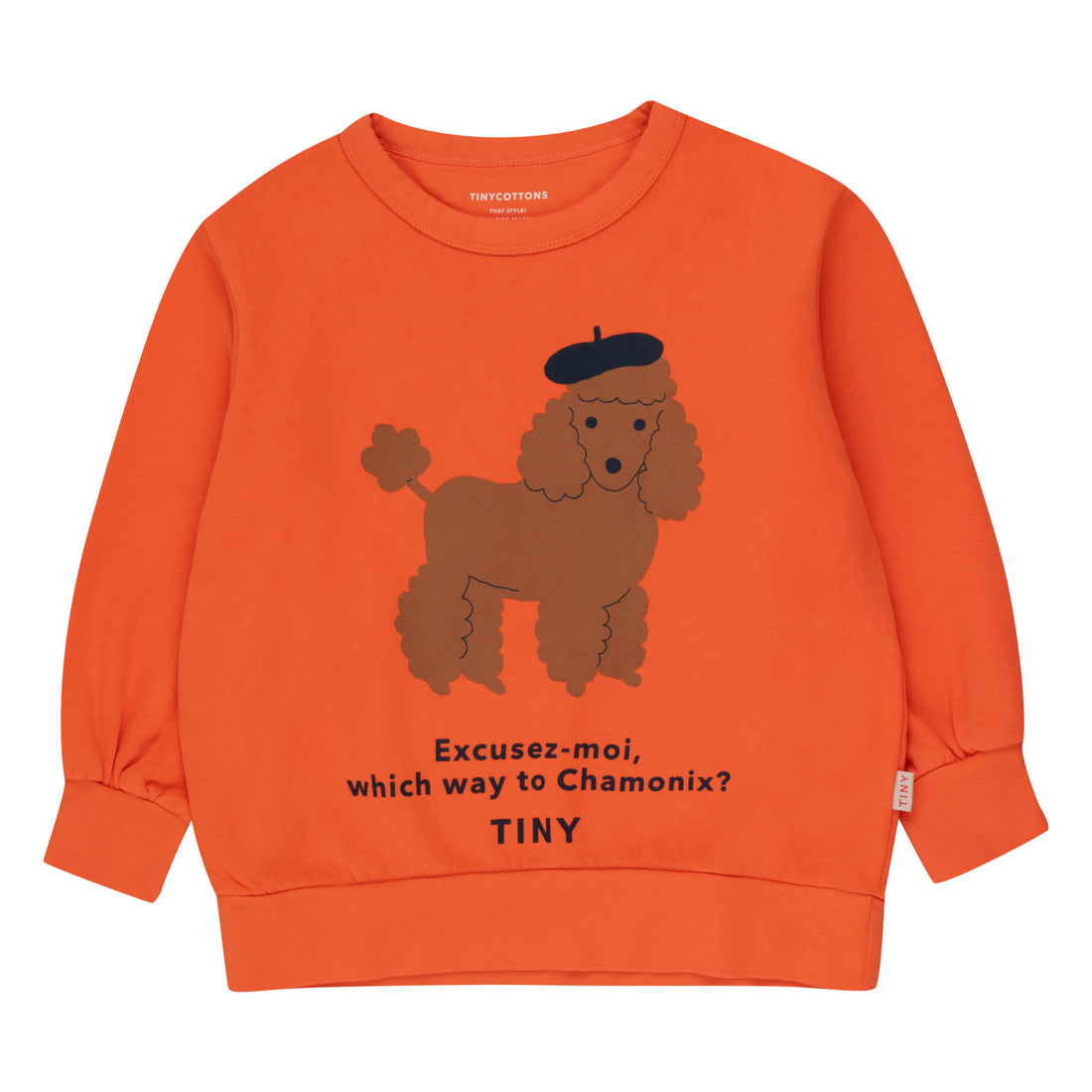 Tiny Cottons Summer Red Tiny Poodle Sweatshirt