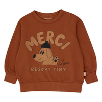 Tiny Cottons Brown Merci Sweatshirt
