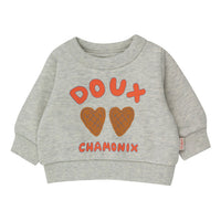 Tiny Cottons Light Cream Heather Doux Chamonix Baby Sweatshirt
