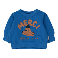 Tiny Cottons Blue Merci Baby Sweatshirt