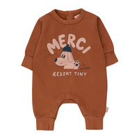 Tiny Cottons Brown Merci One-Piece