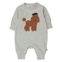 Tiny Cottons Light Grey Heather Tiny Poodle One-Piece