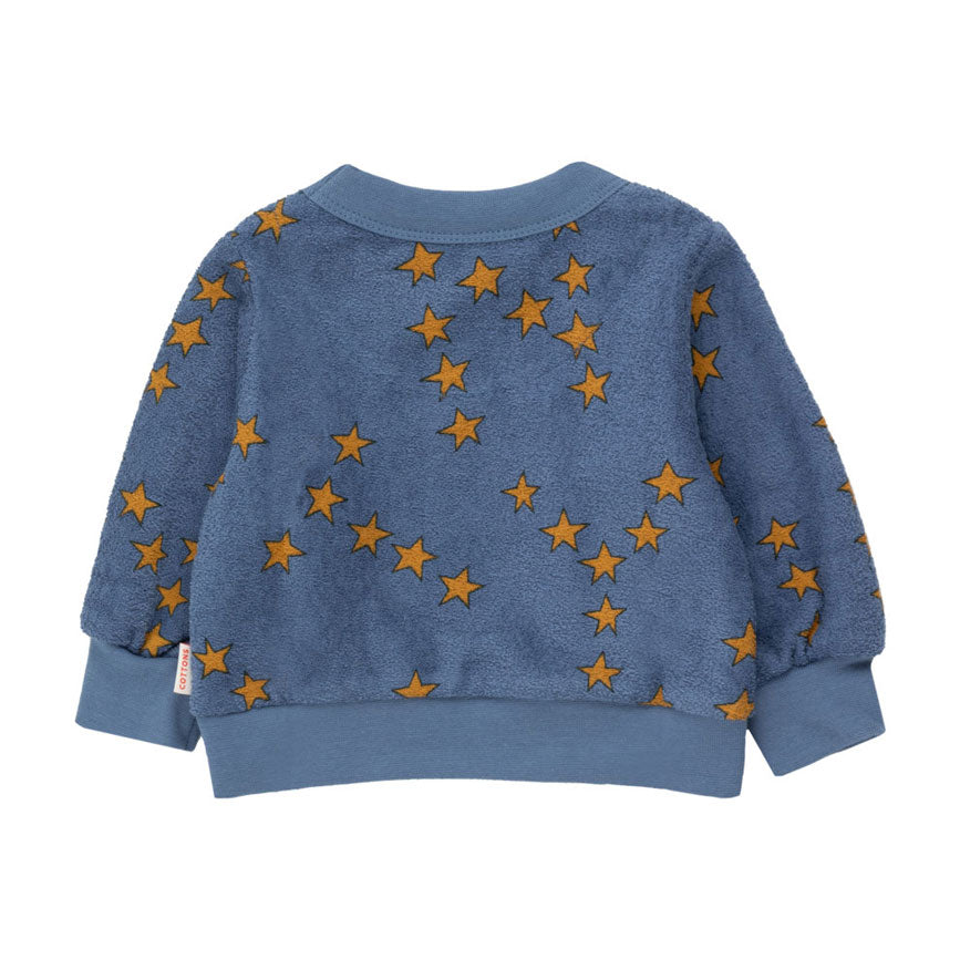 Tiny Cottons Light Navy Tiny Stars Baby Sweatshirt