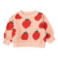 Tiny Cottons Peach Raspberries Baby Sweatshirt