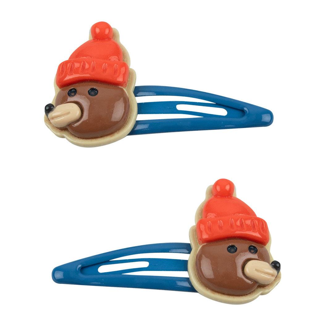 Tiny Cottons Brown Bear Hair Clips Set