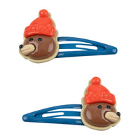 Tiny Cottons Brown Bear Hair Clips Set