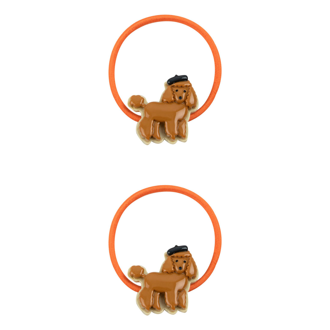 Tiny Cottons Brown Poodle Hair Rubber Set