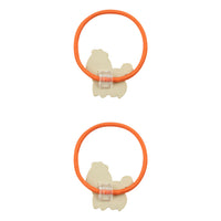 Tiny Cottons Brown Poodle Hair Rubber Set