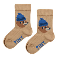 Tiny Cottons Almond Bear Medium Socks