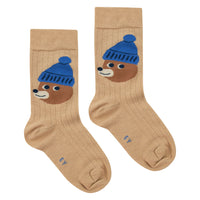 Tiny Cottons Almond Bear Medium Socks