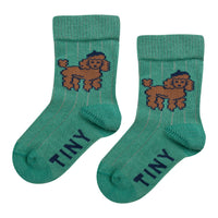 Tiny Cottons Emerald Poodle Medium Baby Socks