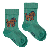 Tiny Cottons Emerald Poodle Medium Baby Socks