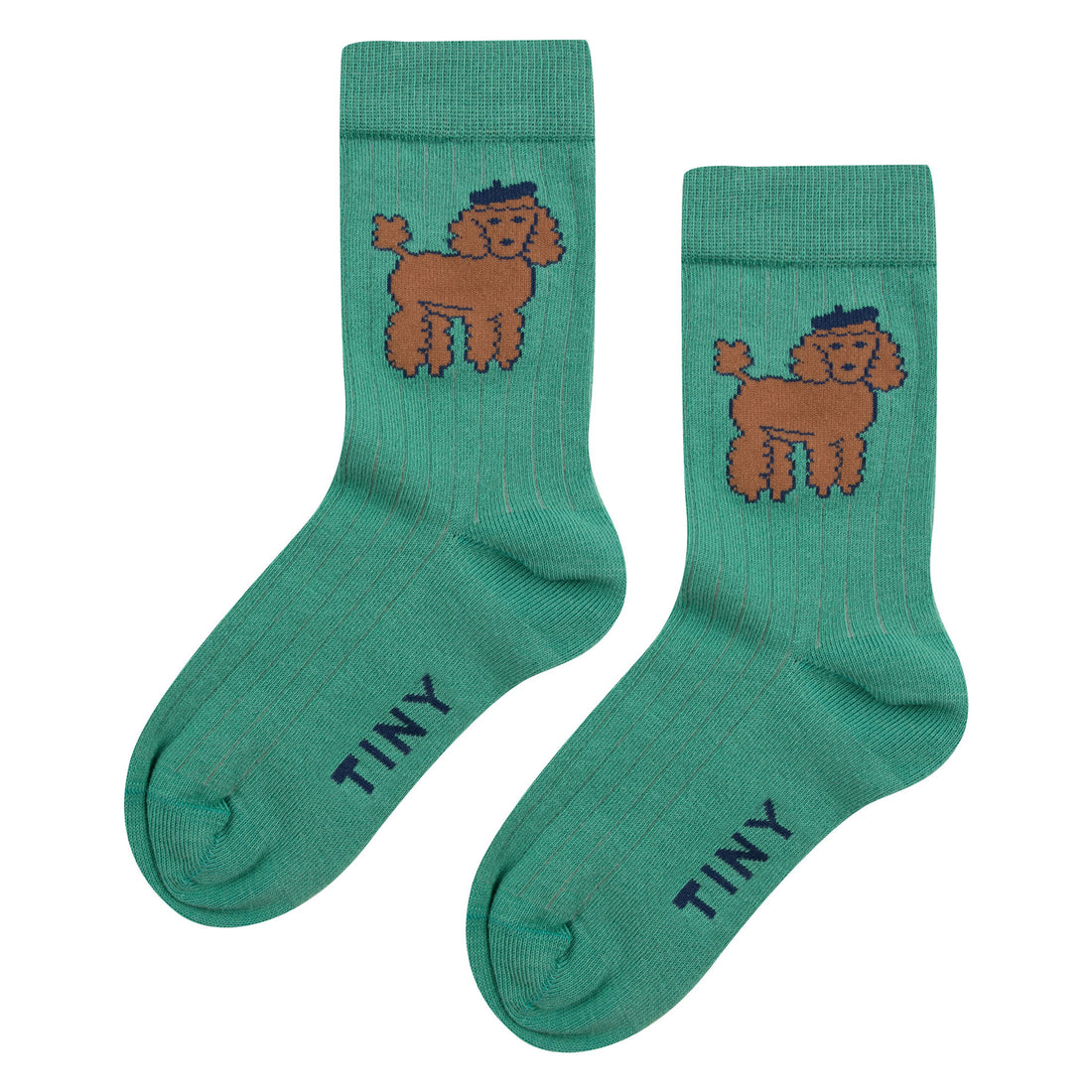 Tiny Cottons Emerald Poodle Medium Socks