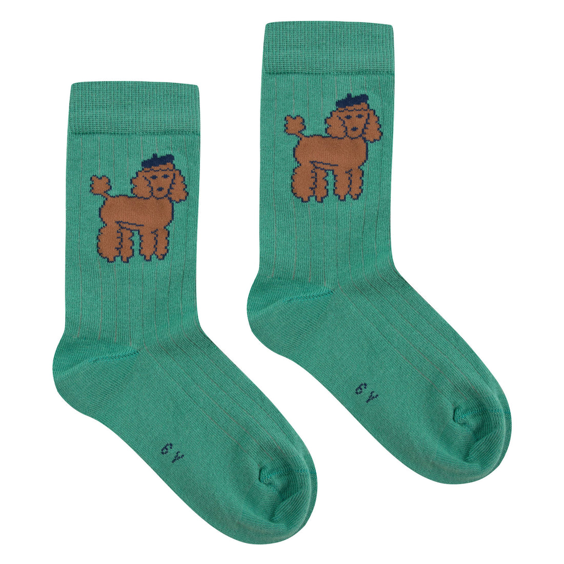 Tiny Cottons Emerald Poodle Medium Socks