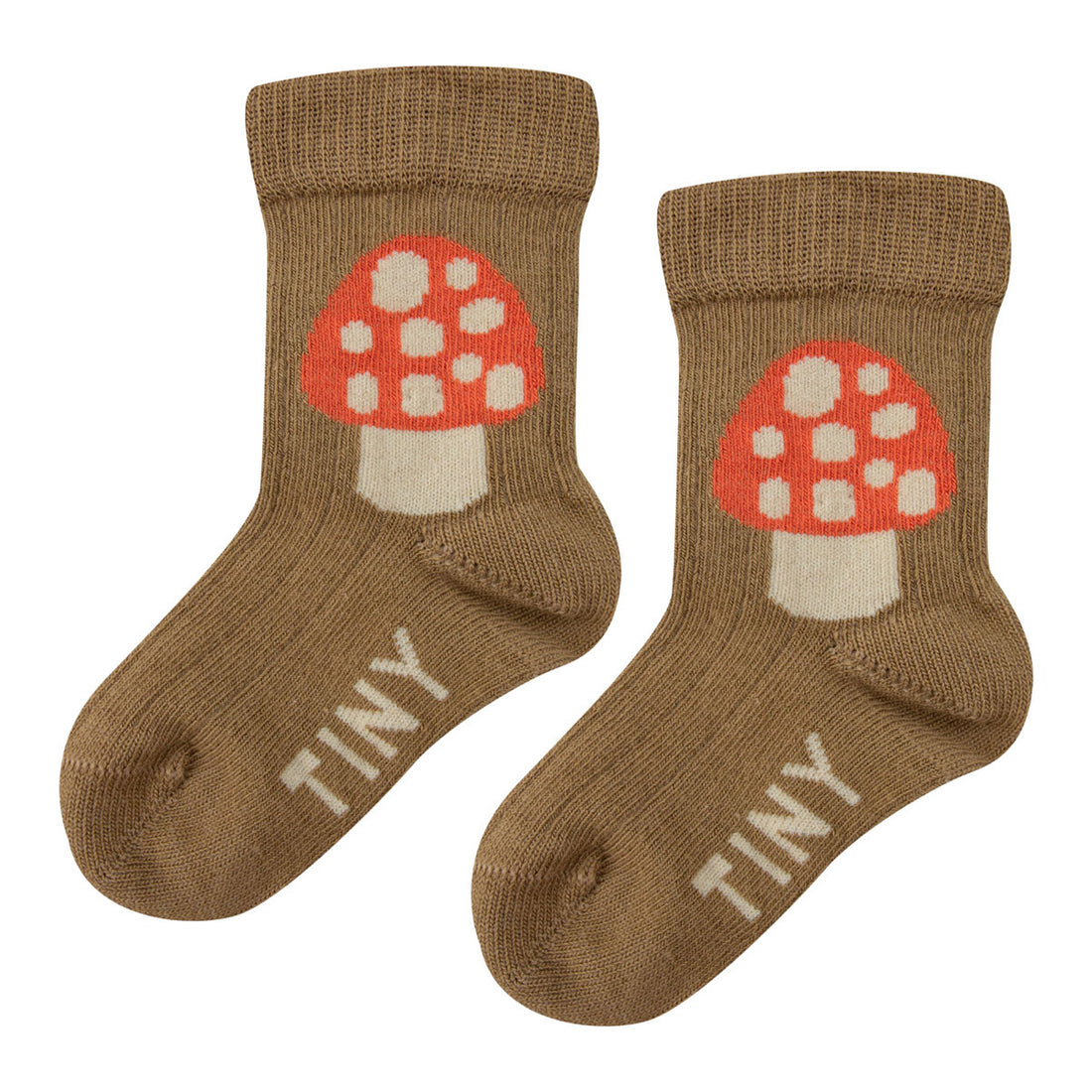 Tiny Cottons Dark Mustard Mushroom Medium Baby Socks