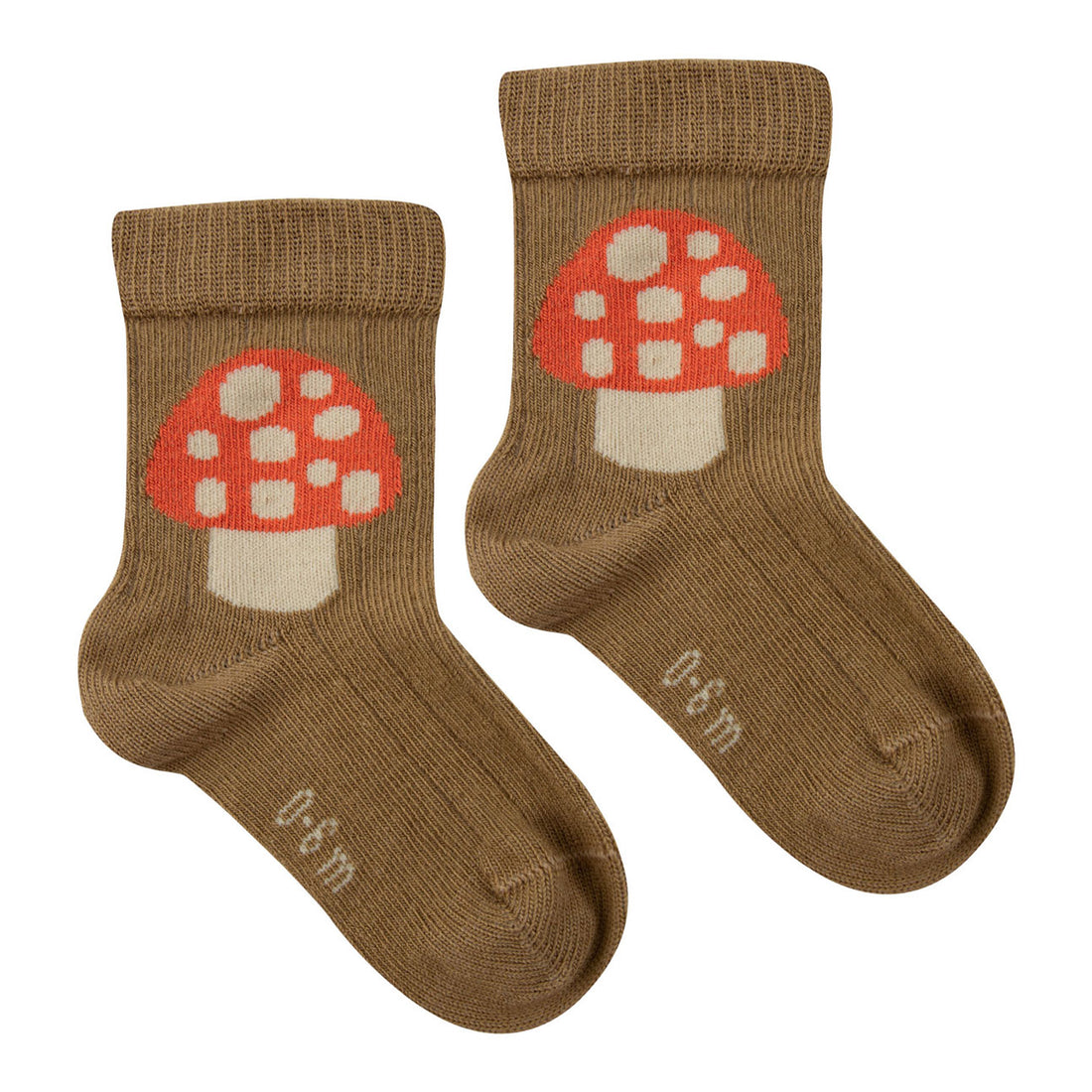 Tiny Cottons Dark Mustard Mushroom Medium Baby Socks