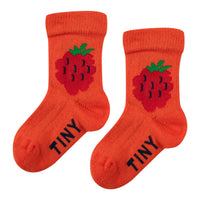 Tiny Cottons Summer Red Raspberry Medium Baby Socks