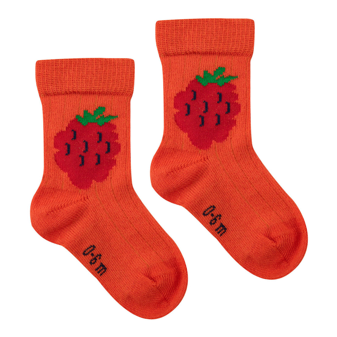 Tiny Cottons Summer Red Raspberry Medium Baby Socks