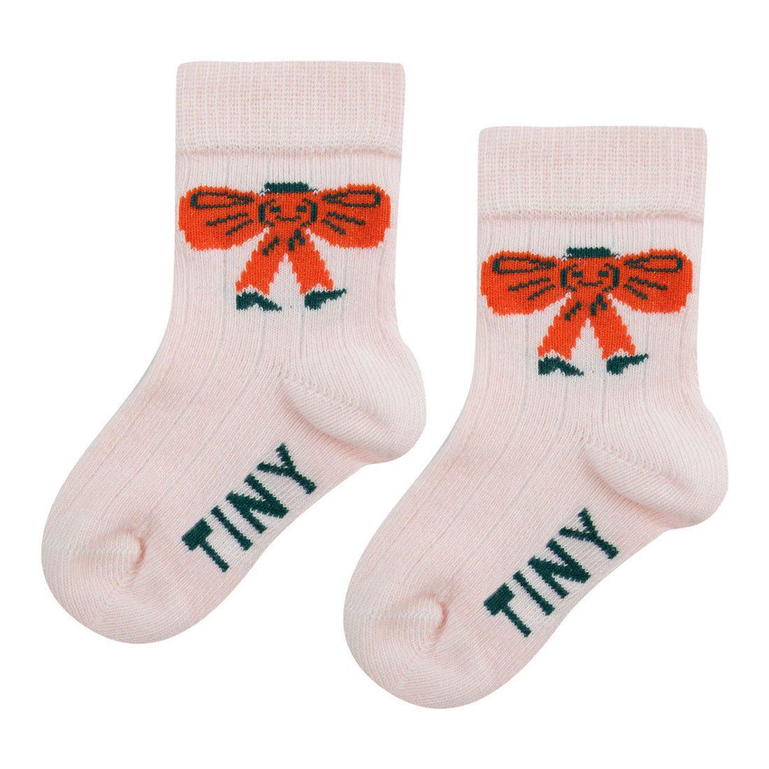 Tiny Cottons Soft Pink Tiny Bow Medium Baby Socks