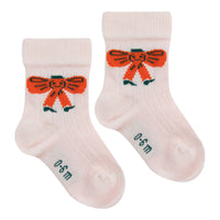 Tiny Cottons Soft Pink Tiny Bow Medium Baby Socks