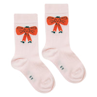 Tiny Cottons Soft Pink Tiny Bow Medium Socks