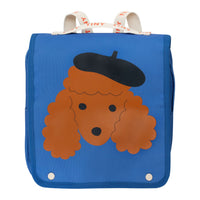 Tiny Cottons Blue Tiny Poodle Toddler Backpack