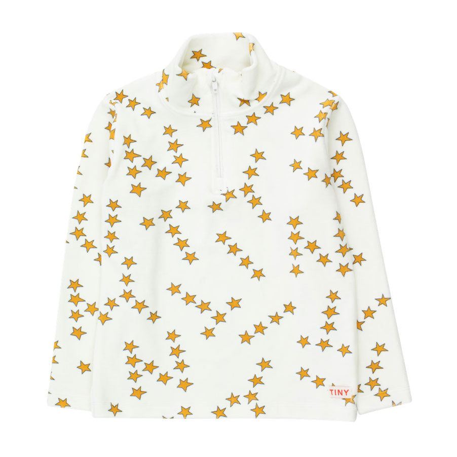 Tiny Cottons Off-White Tiny Stars Ski Mockneck Tee