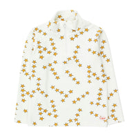Tiny Cottons Off-White Tiny Stars Ski Mockneck Tee