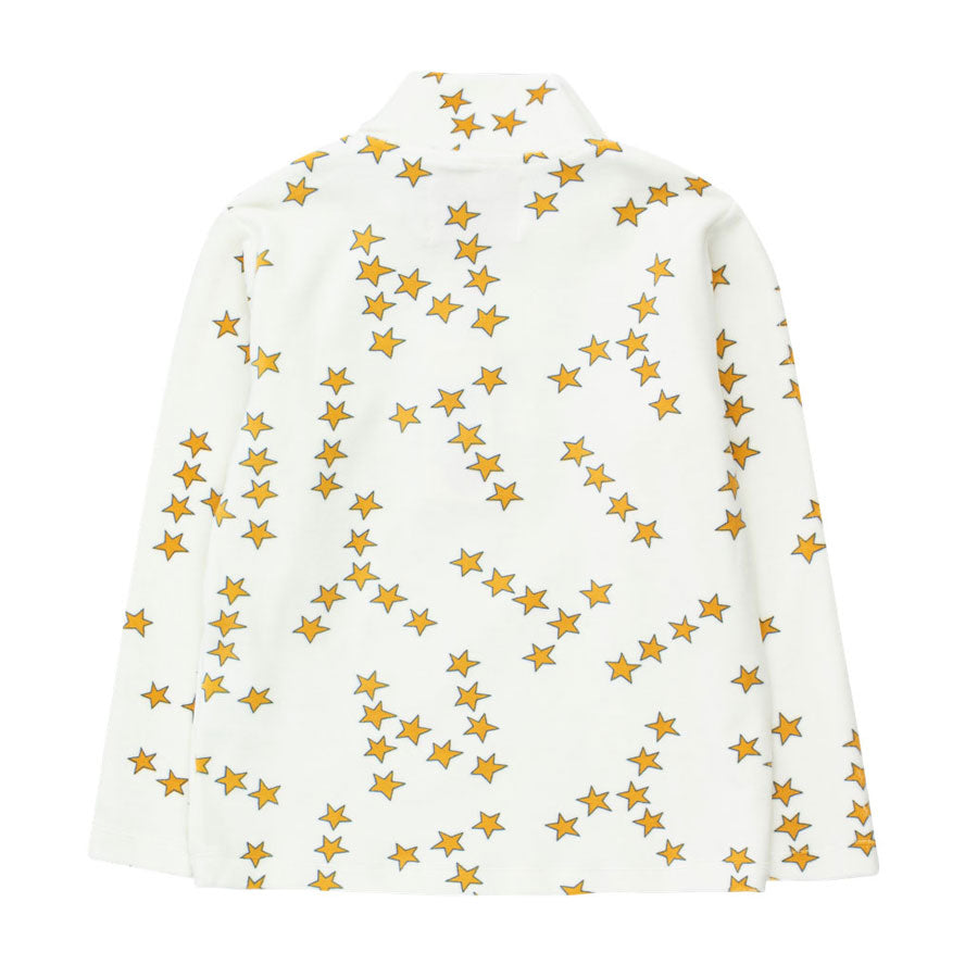 Tiny Cottons Off-White Tiny Stars Ski Mockneck Tee